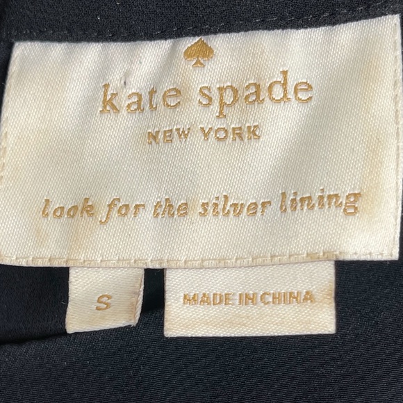 Kate Spade New York Hydrangea Floral Print Silk Chiffon Small Fit & Flare - Picture 6 of 7